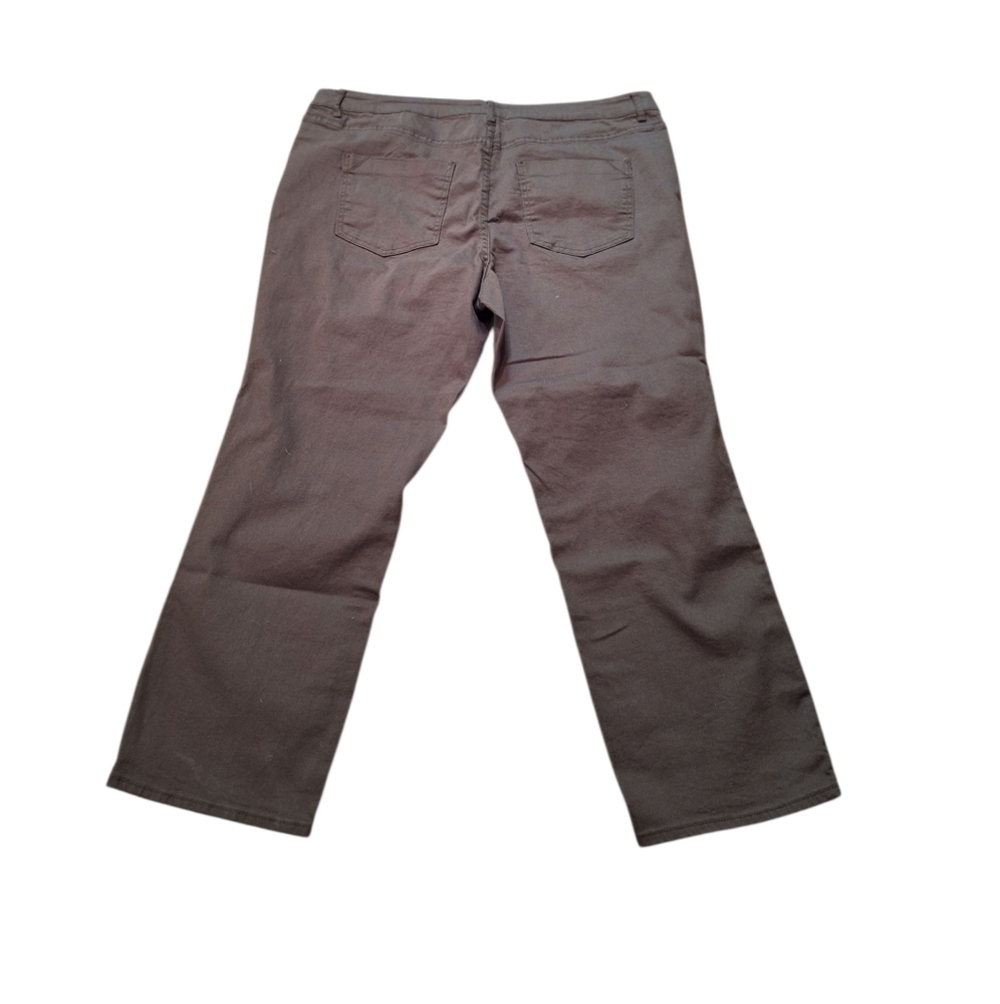 Dex Plus Size Ladies 22 Brown Stretch Denim Jeans / Pants Cropped NWT Weekends